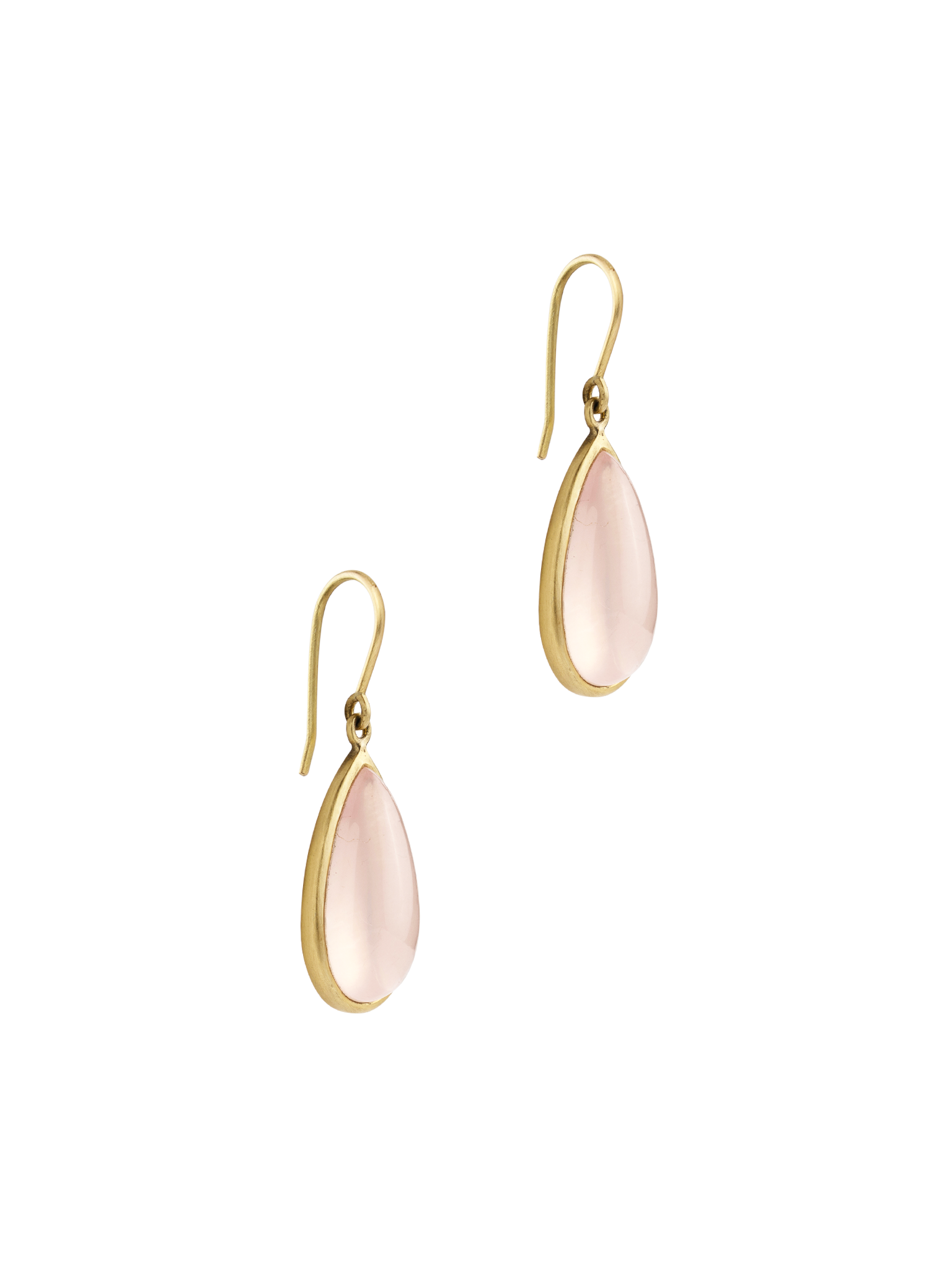 Pink quartz earrings